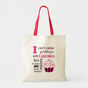 Tote Bag Citation de Cupcake mignonne, Bonheur