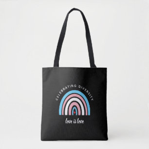 Tote Bag Citation de fierté transgenre célébrant la diversi