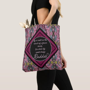 Tote Bag Citation de fleurs Budda Branches