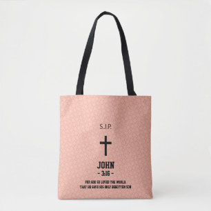 Tote Bag Citation De La Bible motif Chapitre Et Verse Chris