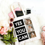 Tote Bag Citation de la famille de collage moderne<br><div class="desc">Citation de la famille de collage moderne</div>