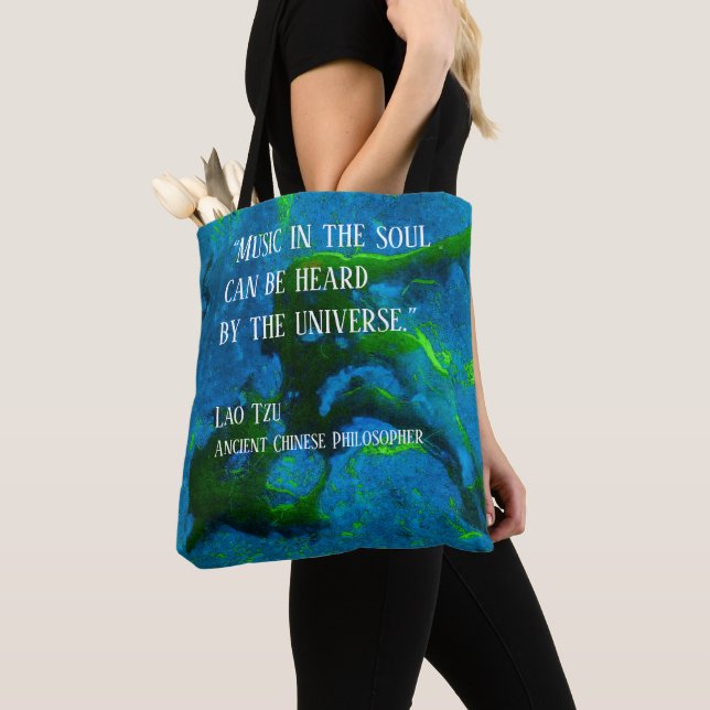 Tote Bag Citation de Lao Tzu (De près)