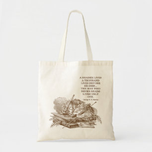 Tote Bag Citation de lecture pour les amoureux du livre