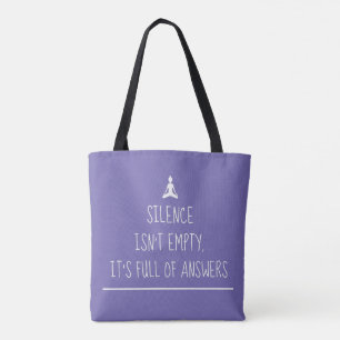 Tote Bag Citation de méditation spirituelle Zen Yoga