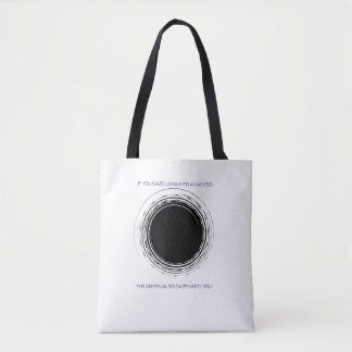 Tote Bag Citation de Nietzsche sur l'abîme Minimaliste Phil