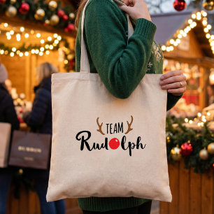 Tote Bag Citation de Noël de l'équipe Rudolph