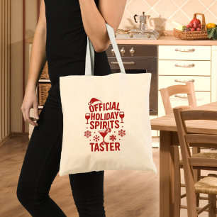 Tote Bag Citation de Noël humoristique fête spiritueux