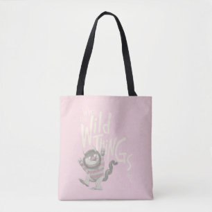 Tote Bag Citation de Où les choses sauvages sont - Rose