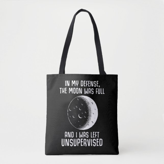 Tote Bag Citation de Pleine lune Pagan Witch Wiccan (Devant)