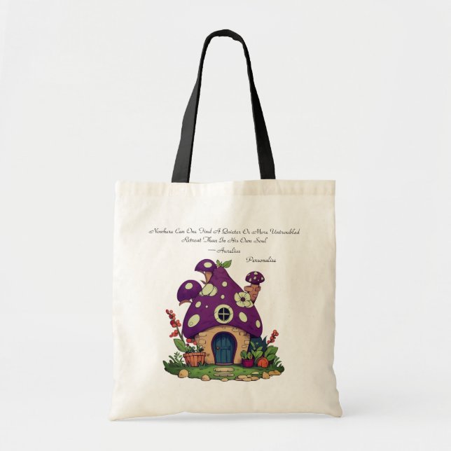 Tote Bag Citation de positivité Aurelius de la maison du ch (Devant)