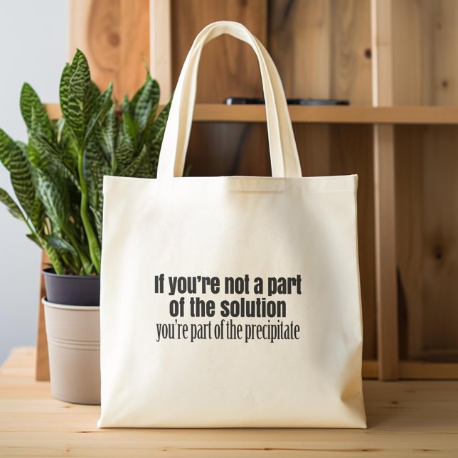 Tote Bag Citation de professeur de chimie amusante (Custom Tote Bag)