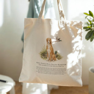 Tote Bag Citation de race de chien Toller de la Nouvelle-Éc