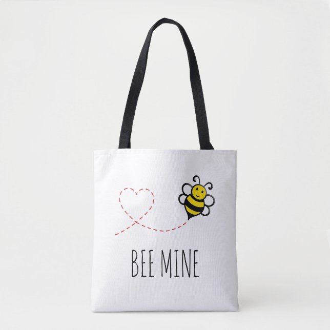 Tote Bag Citation de Saint Valentin personnalisée - Caricat (Devant)