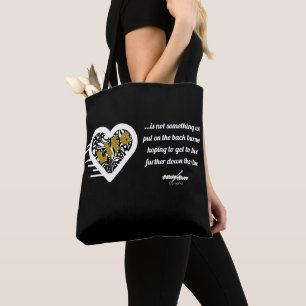 Tote Bag Citation de vie Black Fourre-tout par la poète Adi