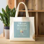 Tote Bag Citation de vin amusant - Je bois du vin dans un p<br><div class="desc">Un petit humour à boire que vous pouvez transmettre à vos copines amoureuses du vin. Faites-les rire avec ce cadeau de bâillon humoristique ou d'éléphant blanc. Je fais du yoga pour me détendre - je plaisante - je bois du vin dans mon pantalon de yoga.</div>