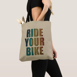 Tote Bag Citation de VTT motivationnelle - Cyclisme drôle