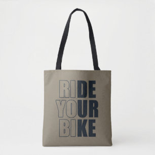 Tote Bag Citation de VTT motivationnelle - Cyclisme drôle