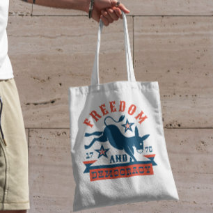 Tote Bag Citation démocrate Donkey