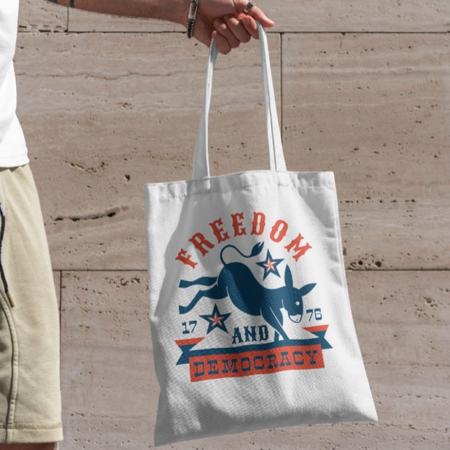 Tote Bag Citation démocrate Donkey (Créateur téléchargé)