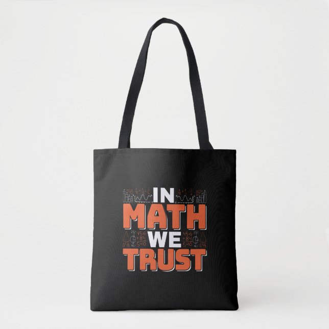 Tote Bag Citation d'enseignant en mathématiques - En mathém (Devant)
