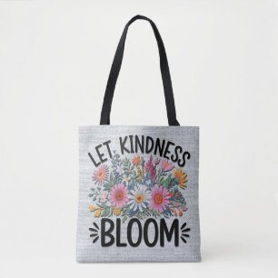 Tote Bag Citation/Discours/Fleurs Inspirationnels