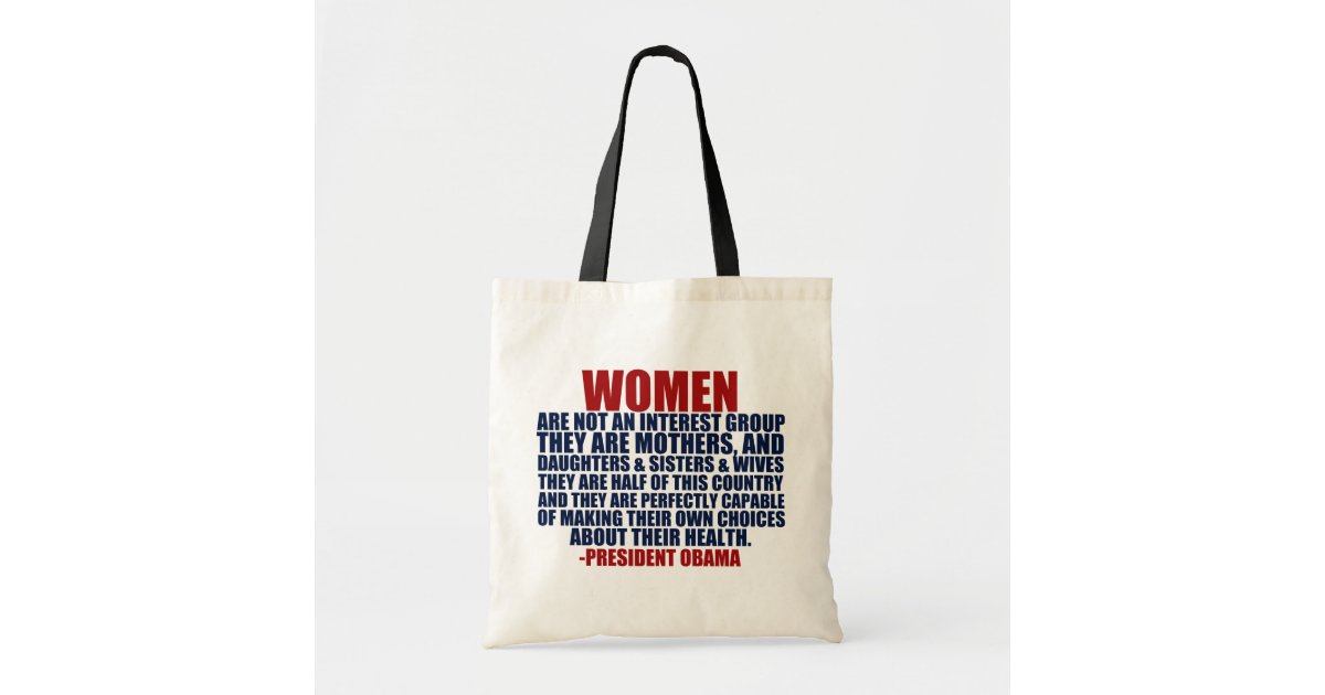 Tote Bag Citation D Obama De Droits De La Femme Zazzle Fr