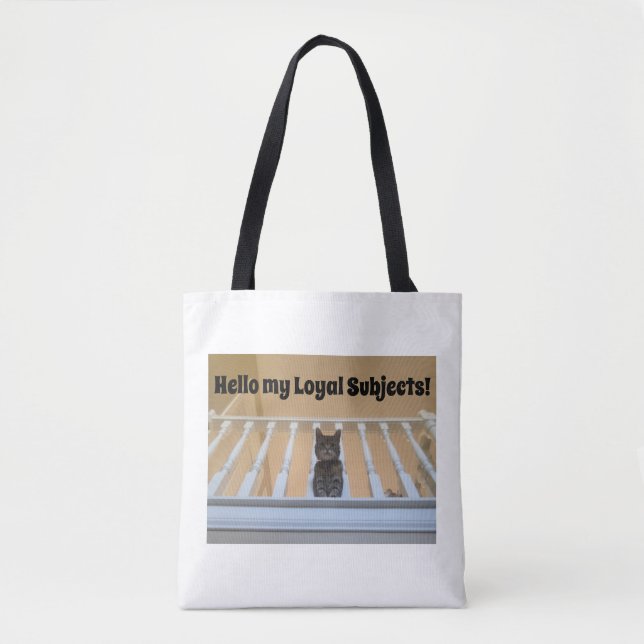Tote Bag Citation drôle de chat tigré mignon (Devant)
