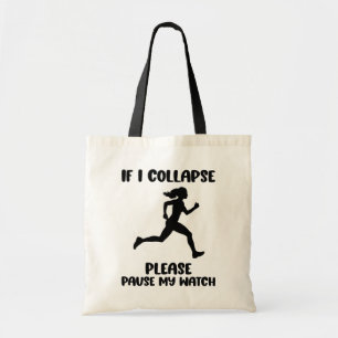 Tote Bag Citation drôle de la vie d'un coureur