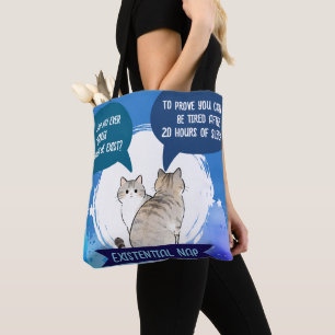 Tote Bag Citation drôle de sommeil de chat nap existentiel