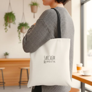Tote Bag Citation drôle inspirante humour typographie