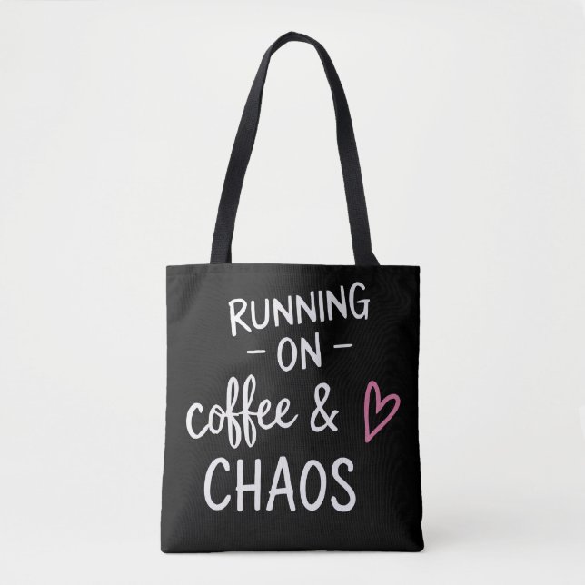Tote Bag Citation drôle sur la vie de maman (Devant)