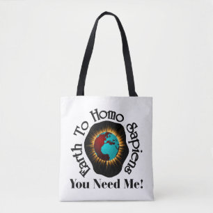 Tote Bag Citation du Jour des terres Terre vers Sapiens Hom