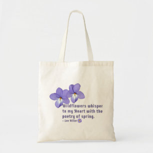 Tote Bag Citation Fleur sauvage de Violences du pied d'oise