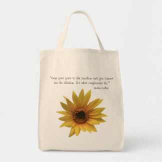 Tote Bag Citation Fourre-tout de tournesol de Helen Keller
