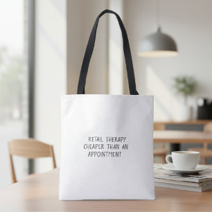 Tote Bag Citation humoristique sarcastique inspirante avec 