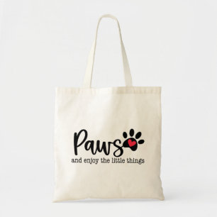 Tote Bag Citation Inspirante d'Amour de Chien
