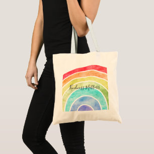 Tote Bag Citation inspirée personnalisée Rainbow
