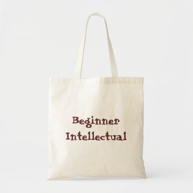 Tote Bag Citation Intellectuelle Simple pour Enfants Débuta (Devant)