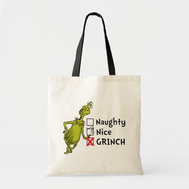 Tote Bag Citation méchante, gentille ou grincheuse (Devant)