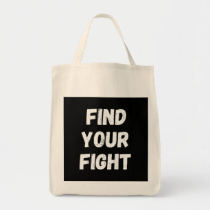 Tote Bag Citation Motivante Trouvez Votre Combat Art