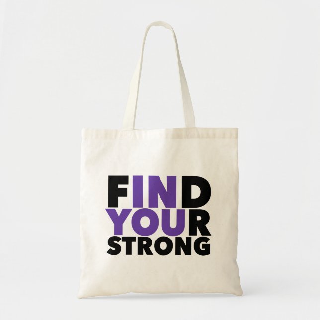 Tote Bag Citation motivationnelle forte (Devant)