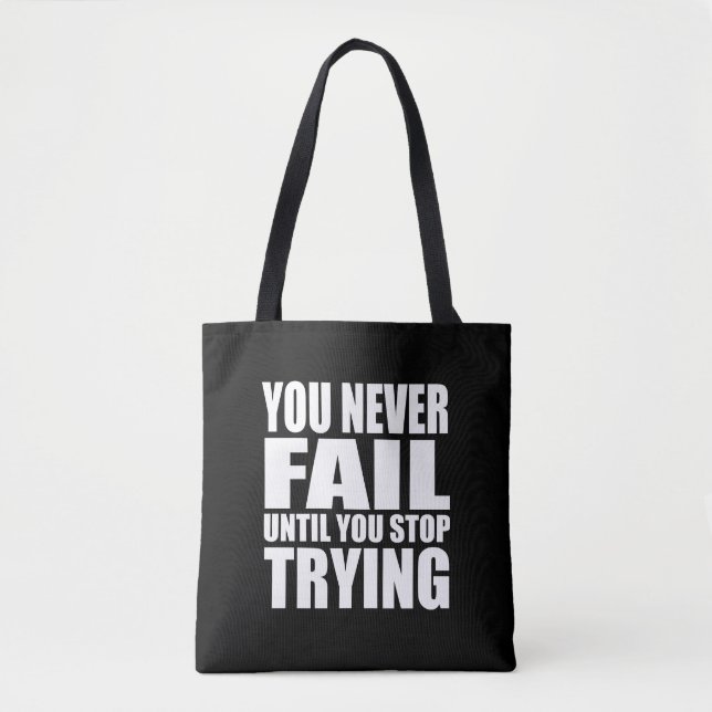 Tote Bag Citation motivationnelle réussie (Devant)