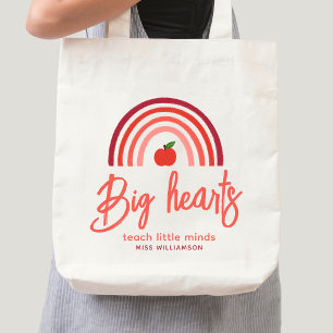 Tote Bag Citation personnalisée pour enseignant de pomme ar