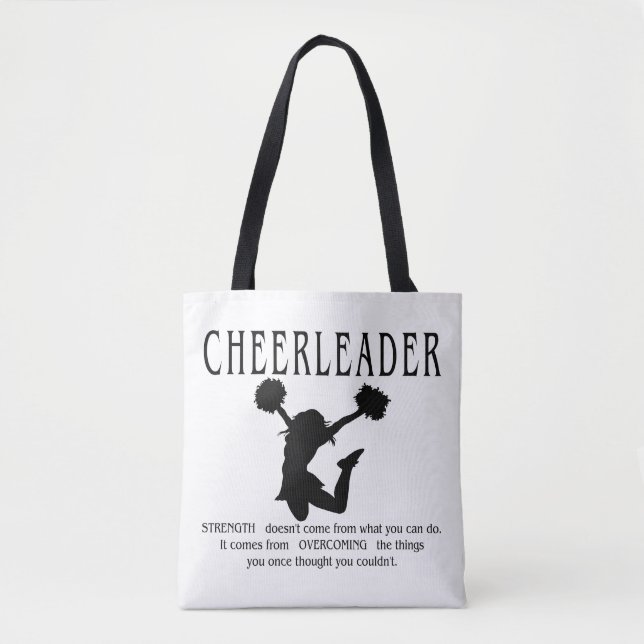 Tote Bag Citation Pom-pom girl inspirante (Devant)