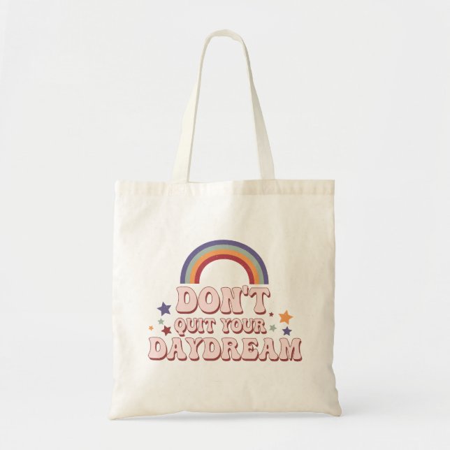 Tote Bag Citation positive de Hippie rétro (Devant)