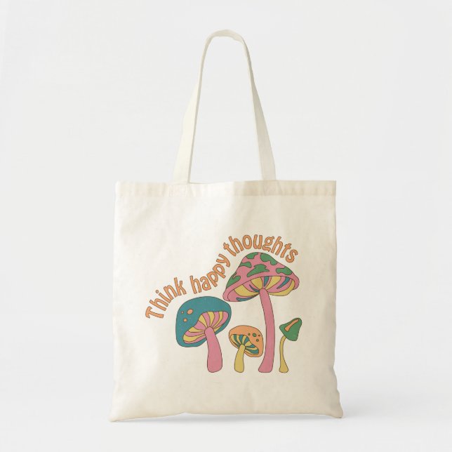 Tote Bag Citation positive de Hippie rétro (Devant)