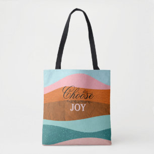 Tote Bag Citation Positive Inspirationnelle Boho Colorée