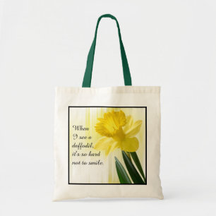 Tote Bag Citation : "Quand je vois une jonquille…" PICS