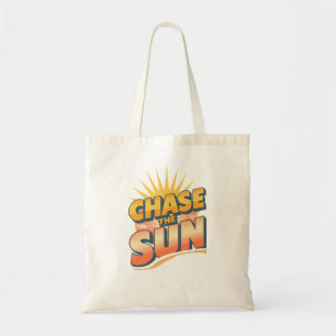 Tote Bag Citation rétro "Poursuis le Soleil" d'été