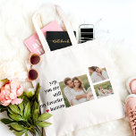 Tote Bag Citation romantique du collage moderne<br><div class="desc">Citation romantique du collage moderne</div>